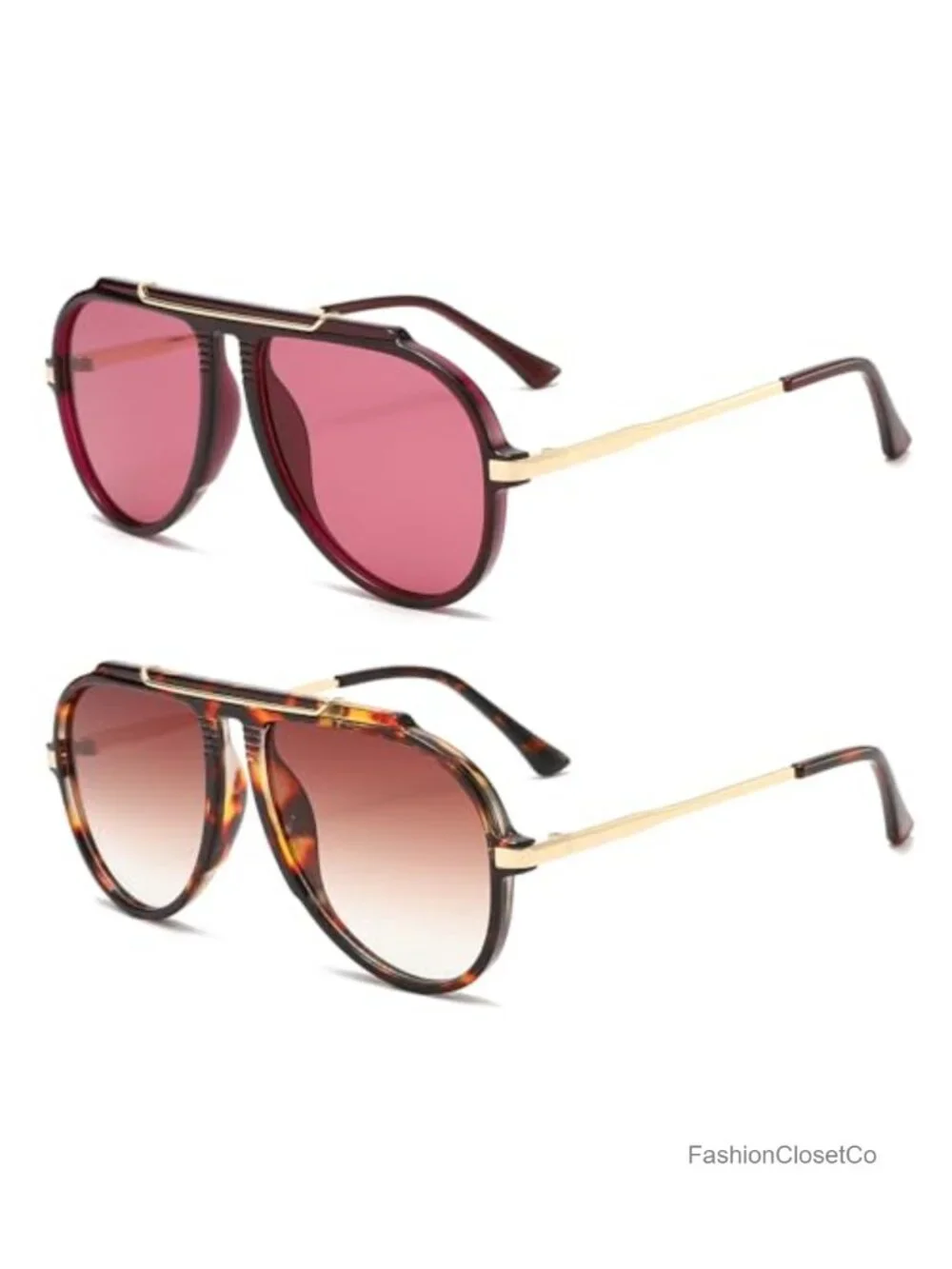Oversized Retro Pilot Sunglasses for Men Women UV400 Driving Glasses